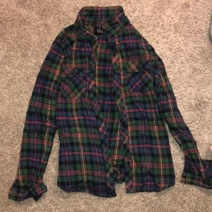 Green Plaid Flannel